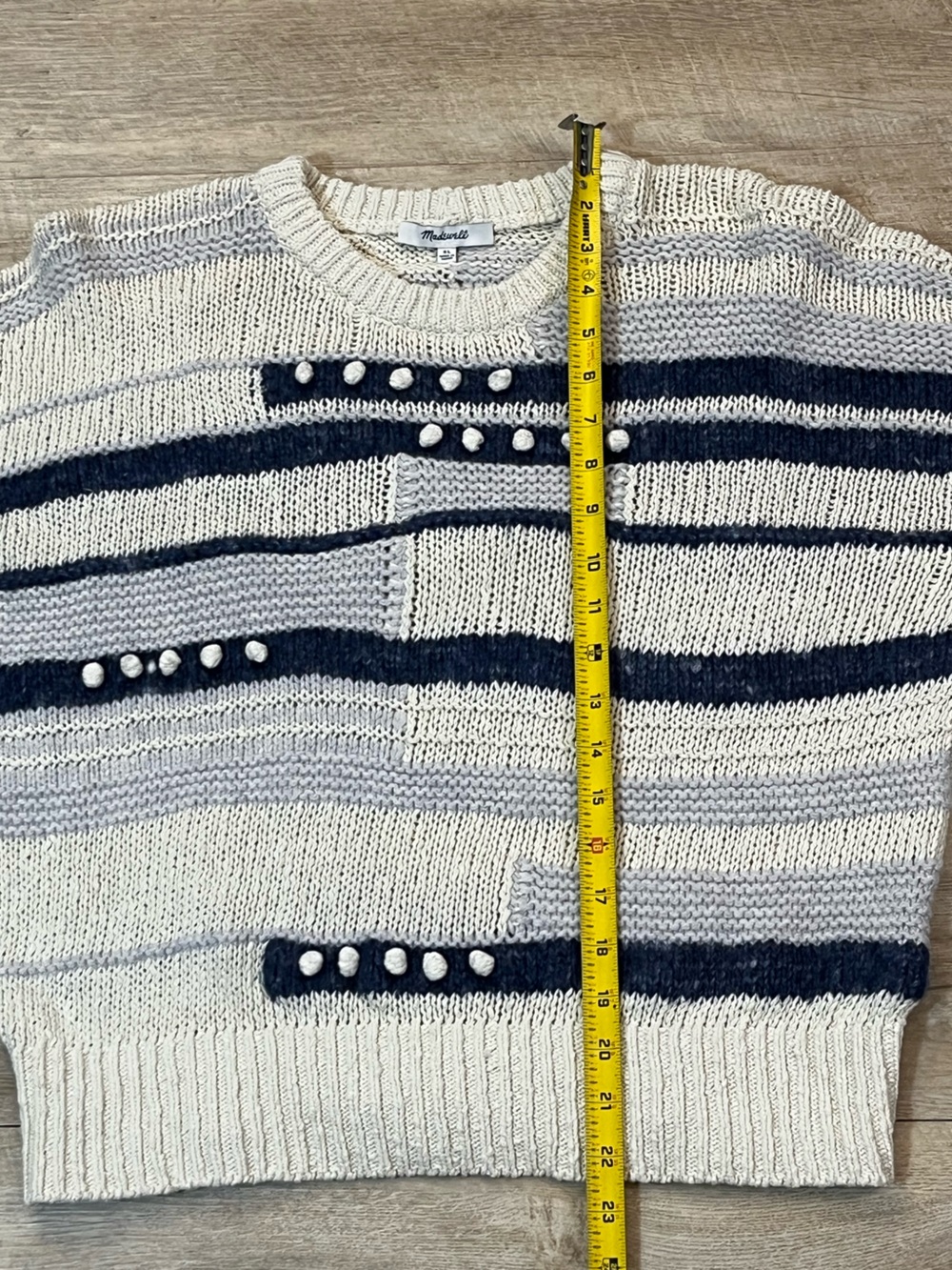 Madewell Women’s Grandover Bobble Merino Wool/Alpaca Blend Pullover Sweater XL - Picture 8 of 9